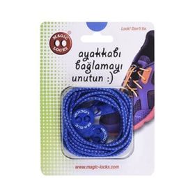 Magic Locks Mavi Kilitli Elastik Akıllı Bağcık