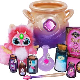 Magic Mixies -Sihirli Mixies İnteraktif 8 inç Pembe Peluş Oyuncak ile Büyülü Misting Caldron