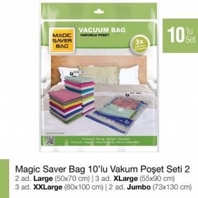 Magic Saver Bag 10'lu Vakumlu Poşet Seti 2