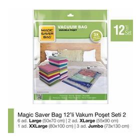 Magic Saver Bag 12'li Vakumlu Poşet Seti 2
