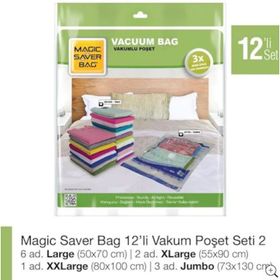 Magic Saver Bag 12'li Vakumlu Poşet Seti 2