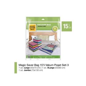 Magic Saver Bag 15'li Vakumlu Poşet Seti 3