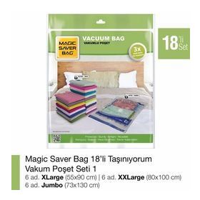 Magic Saver Bag 18'li Taşınıyorum Vakumlu Poşet Seti 1