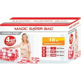 Magic Saver Bag 18'li Taşınıyorum Vakumlu Poşet Seti 3