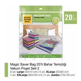 Magic Saver Bag 20'li Bahar Temizliği Vakumlu Poşet Seti 2