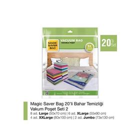 Magic Saver Bag 20'li Bahar Temizliği Vakumlu Poşet Seti 2