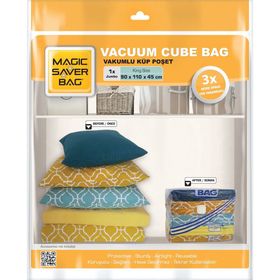 Magic Saver Bag 2'li Küp Jumbo Vakumlu Poşet