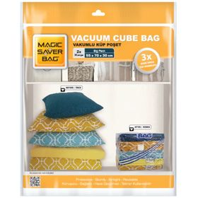 Magic Saver Bag 2'li Küp XL Vakumlu Poşet