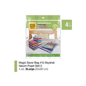 Magic Saver Bag 4'lü Seyahat Vakumlu Poşet Seti 2