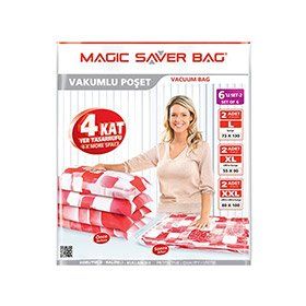 Magic Saver Bag 6'lı Vakumlu Poşet Seti 2