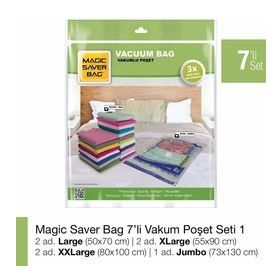 Magic Saver Bag 7'li Vakumlu Poşet Seti 1