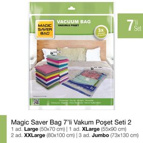 Magic Saver Bag 7'li Vakumlu Poşet Seti 2