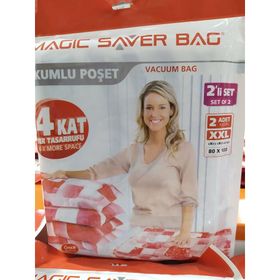 Magic Saver Bag 80x100 2'li Set Vakumlu Hurç