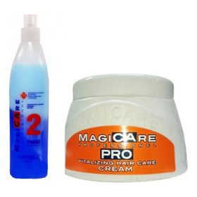 Magicare 2 Fazlı 400 ml Mavi Su + Keratinli 500 ml Saç Bakım Kremi
