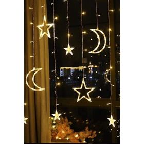 Magicledcorner Ay Yıldız Perde Led Işık