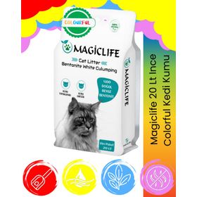 Magiclife Colourful İnce Tane Eko 20 lt Kedi Kumu