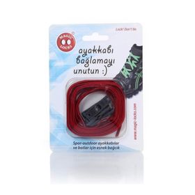 Magiclocks 11B1 Kırmızı Erkek Günlük Ayakkabı Bağcığı
