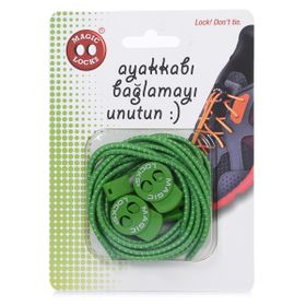 Magiclocks 16A1 Unisex Yeşil Günlük Ayakkabı Bağcığı
