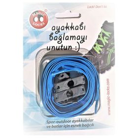 Magiclocks 19B1 ML Unisex Mavi Ayakkabı Bağcığı