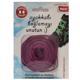 Magiclocks 20B1 ML Unisex Mor Ayakkabı Bağcığı