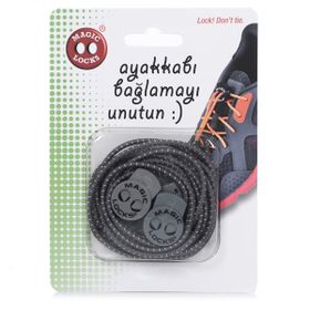 Magiclocks 7A1 Unisex Pembe Gri Ayakkabı Bağcığı