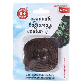Magiclocks Kahverengi Kilitli Elastik Akıllı Bağcık