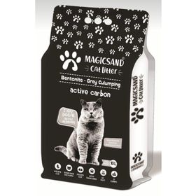 Magicsand 10 lt Active Carbon İnce Taneli Topaklanan Kedi Kumu