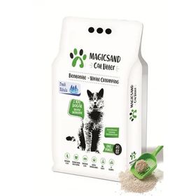 Magicsand 20 lt Cat Litter Fresh Kokulu Beyaz Bentonit Kedi Kumu