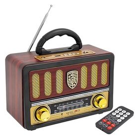 Magicvoice MV-114BT USB/SD/FM/Destekli Tek Hop LU Nostaljik Radyo Çok Renkli Bluetooth Hoparlör