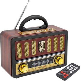 Magicvoice MV-114BT USB/SD/FM/Destekli Tek Hop LU Nostaljik Radyo Çok Renkli Bluetooth Hoparlör