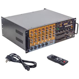 Magicvoice MV-1215 USB-BT-UK RMS 200W-1600W 6 Zon Trafolu Küp Mixer Anfi