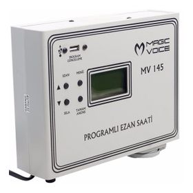 Magicvoice MV-145 3 Hocalı Programlı Duvar Tipi Ezan Saati