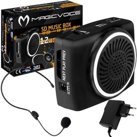 Magicvoice MV-17450 USB+SD Kart Girişli Şarjlı Mini Seyyar Rehber Amfisi