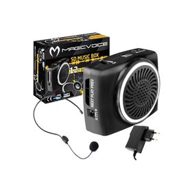 Magicvoice MV-17450 USB+SD Kart Girişli Şarjlı Mini Seyyar Rehber Amfisi