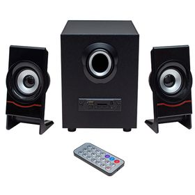 Magicvoice MV-4966 USB-TF-FM-Bluetooth Destekli Uzaktan Kumandalı 2+1 Ses Sistemi