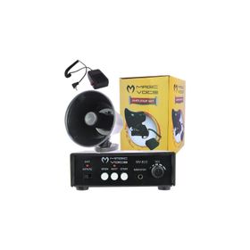 Magicvoice MV-800 USB Mıknatıslı Kayıtlı Sirenli Mini Pazarcı Anfi Seti