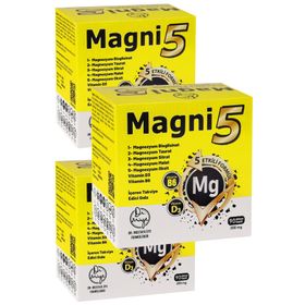 Magni5 Magnezyum Vitamin D3 B6 90 Kapsül