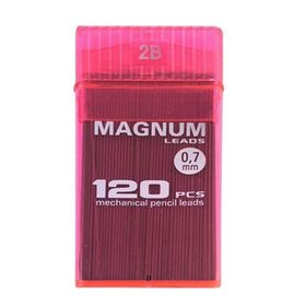Magnum No:16 120'li 60 mm. 2B Şeffaf Pembe 0.7 Kalem Ucu