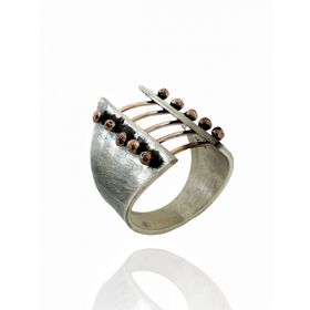MaGümüş 925 Gümüş Taşsız Otantik Stil Yüzük