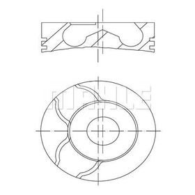 Mahle 0010101 Piston Segman