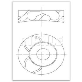 Mahle 0010101 Piston Segman