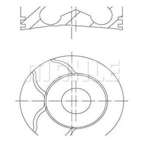 Mahle 0010101 Piston Segman