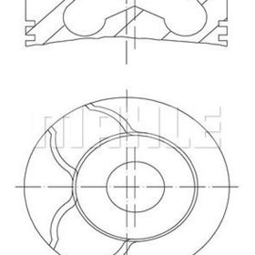 Mahle 0010101 Piston Segman