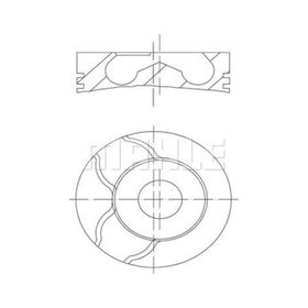 Mahle 0010101 Piston Segman
