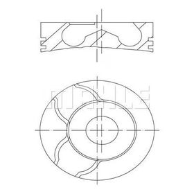 Mahle 0010101 Piston Segman
