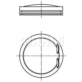 Mahle 0010700 Piston Segman