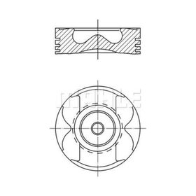 Mahle 0222601 Segman 0.50 Master Movano 2.5 DCI G9U 04 89.50 Motor Piston