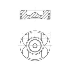 Mahle 0222601 Segman 0.50 Master Movano 2.5 DCI G9U 04 89.50 Motor Piston