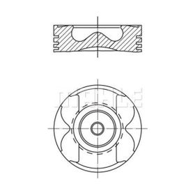Mahle 0222601 Segman 0.50 Master Movano 2.5 DCI G9U 04 89.50 Motor Piston