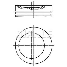 Mahle 0831402 Piston Segman